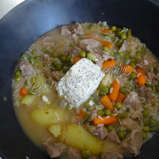 Sauté de dinde et son riz aux légumes sauce au boursin14