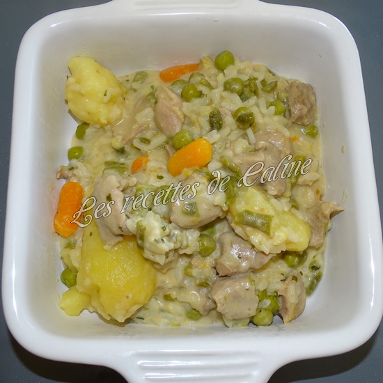 Sauté de dinde et son riz aux légumes sauce au boursin16