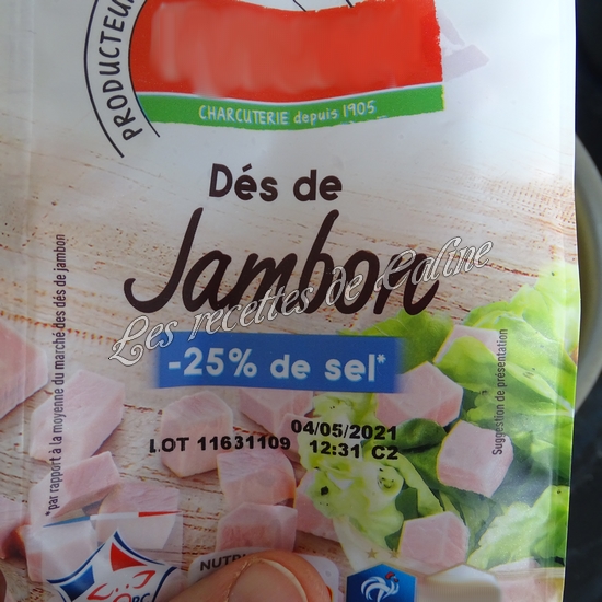 Farfalle aux dés de jambon et petits légumes09