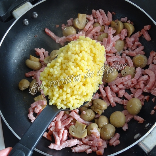 Perles de blé façon carbonara07