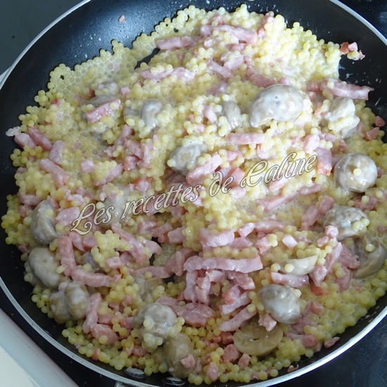 Perles de blé façon carbonara11