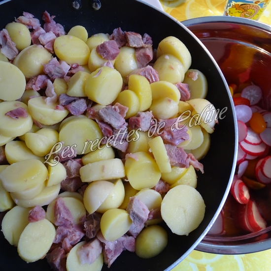 Salade tiède de jambonneau aux pommes de terre10