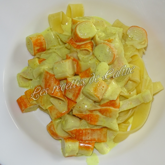 Tagliatelles légères au surimi08