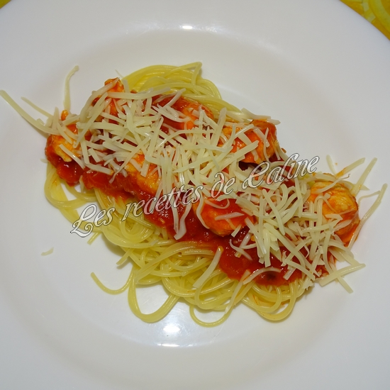 Petits nids de spaghettis au poulet10