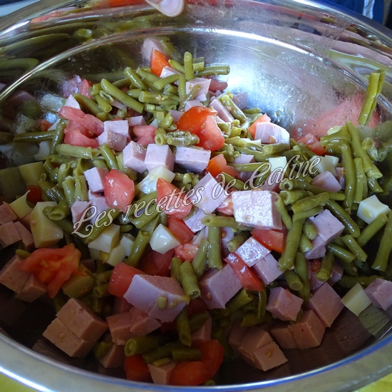 Salade de haricots verts et cervelas10