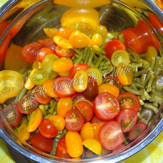 Salade de haricots verts et tomates cerises05