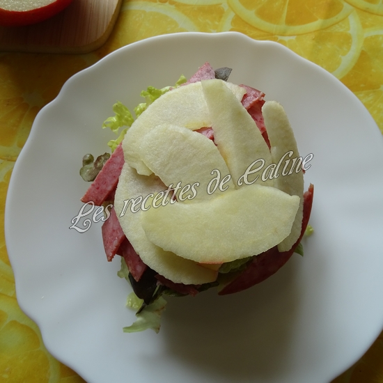 Bagel à la pomme et salami11