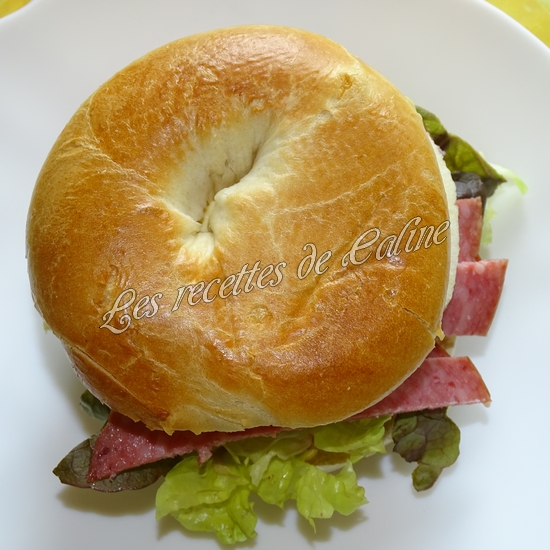 Bagel à la pomme et salami16