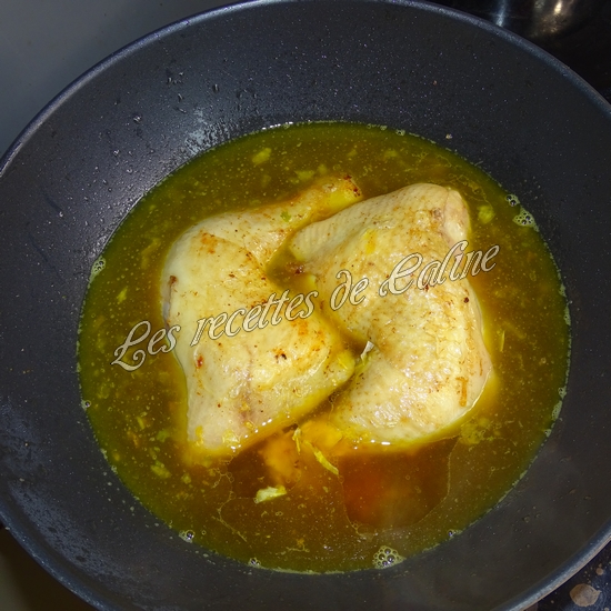 Cuisse de poulet au riz safrané14