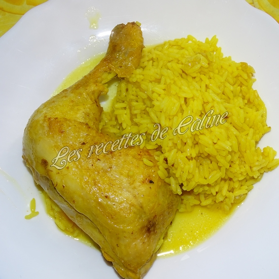 Cuisse de poulet au riz safrané20
