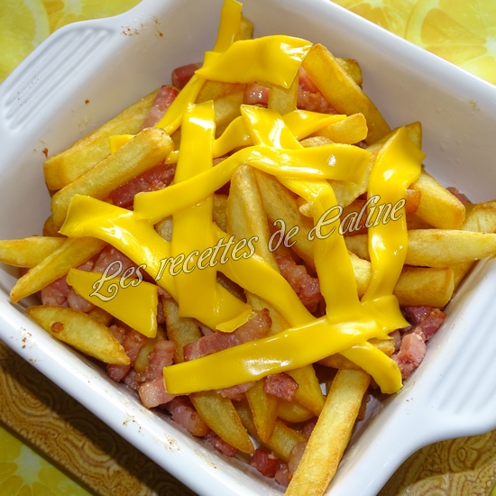 Frites de pommes de terre au fromage et lard façon Burger King08