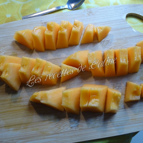 Salade melon, framboises et magret de canard11