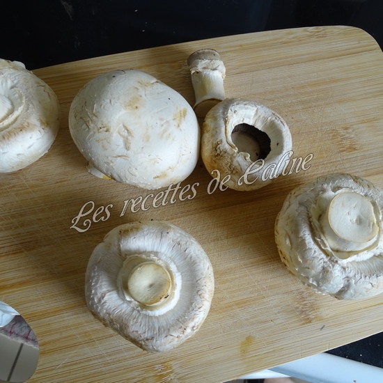 Sauté de dinde aux lardons et champignons04