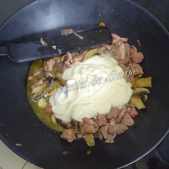 Sauté de dinde aux lardons et champignons17