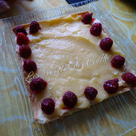 Tarte au lemon curd et framboises20