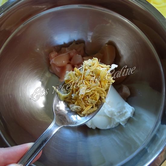 Cheese naan au fromage à tartiner et son curry de poulet23