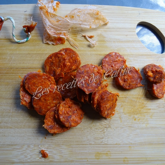 Gratin de chorizo raclette10