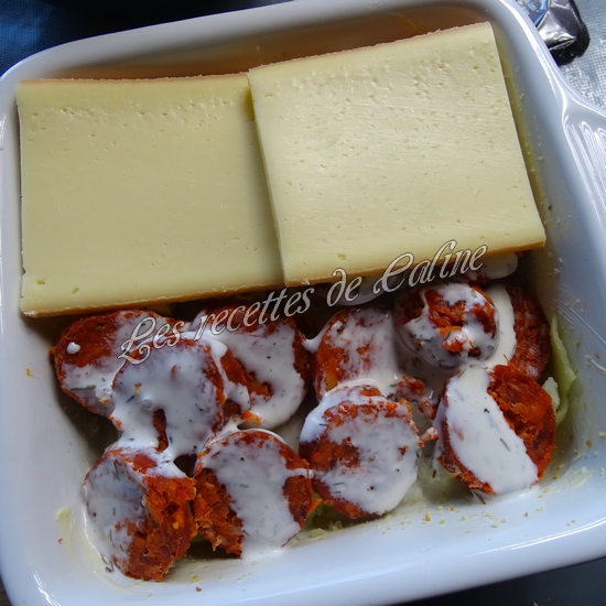 Gratin de chorizo raclette17