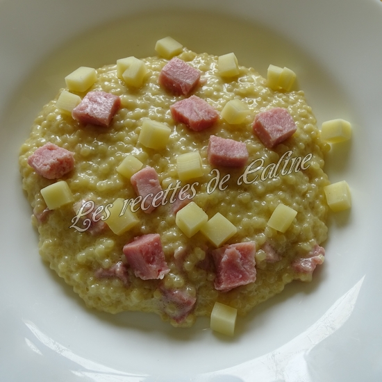 Risotto de perles de blé au jambon20