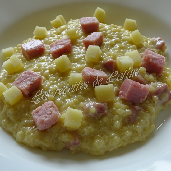 Risotto de perles de blé au jambon21