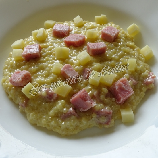 Risotto de perles de blé au jambon22