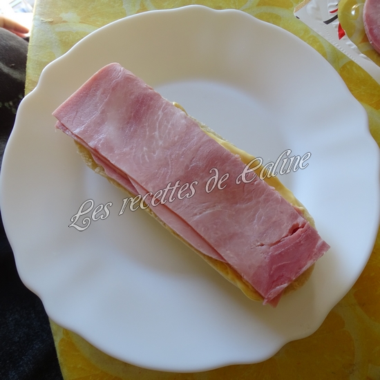 Sandwich jambon mimolette crudités05