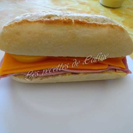 Sandwich jambon mimolette crudités11