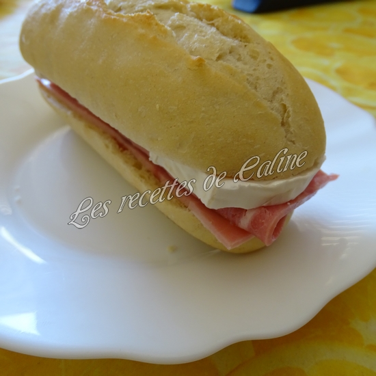 Sandwich jambon mimolette crudités18