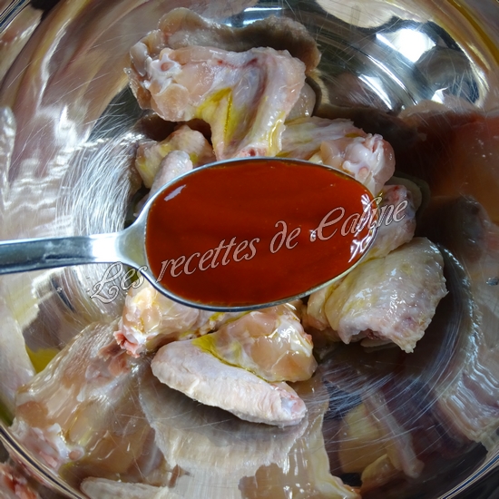 Wings marinés à la sauce Sriracha10