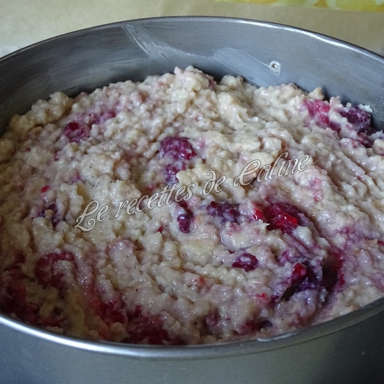 Gâteau de pain aux framboises25