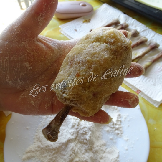 Pilon de poulet pané farcie à la pomme de terre et fromage40
