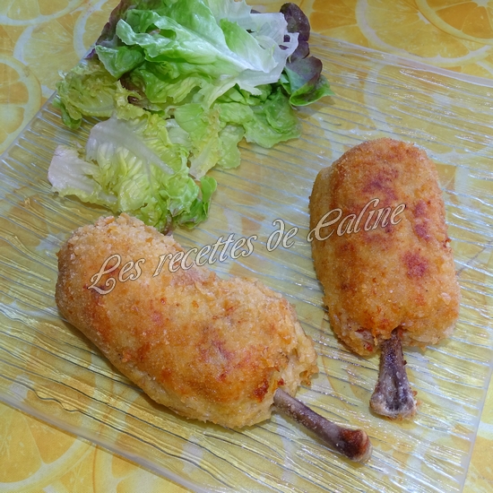 Pilon de poulet pané farcie à la pomme de terre et fromage46