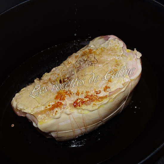 Rouelle de porc en cocotte et ses petits légumes et coulis de tomate03