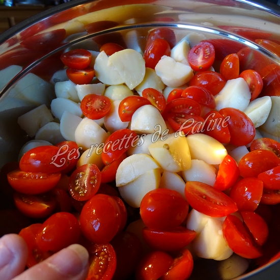 Salade de haricots verts, pommes de terre, tomates et oeufs07
