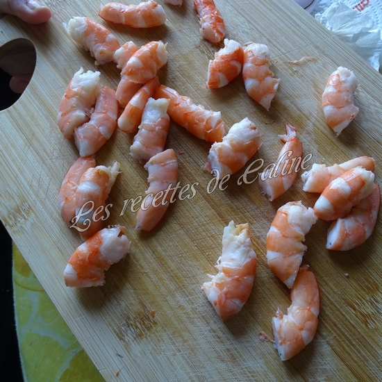 Salade de pommes de terre au surimi et crevettes09