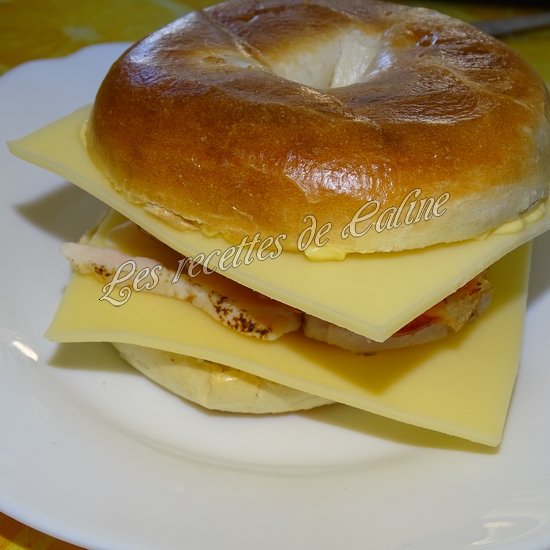 Bagel au poulet, aux pommes et au bacon14