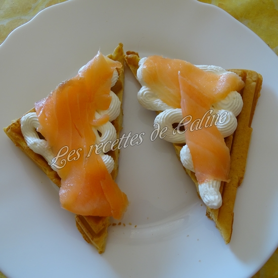 Gaufres au saumon fumé11