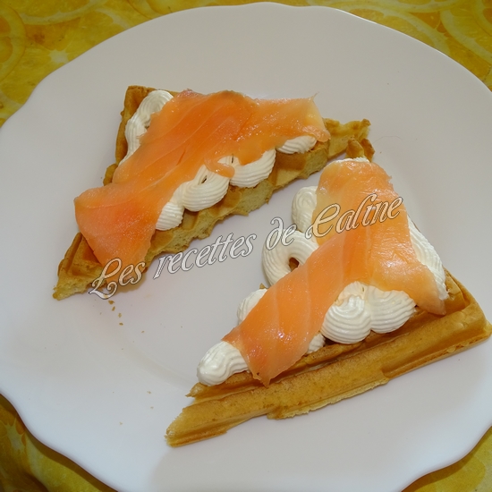 Gaufres au saumon fumé12