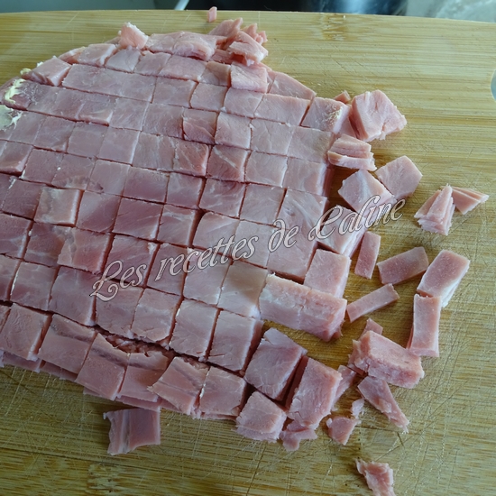 Gratin de chou-fleur, pommes de terre, fromage et jambon13