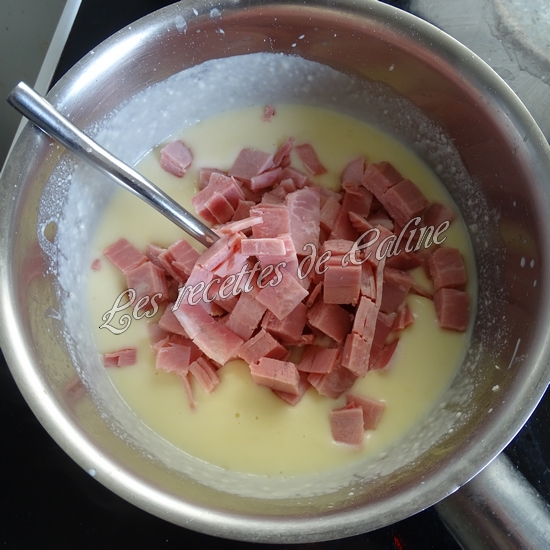 Gratin de chou-fleur, pommes de terre, fromage et jambon14