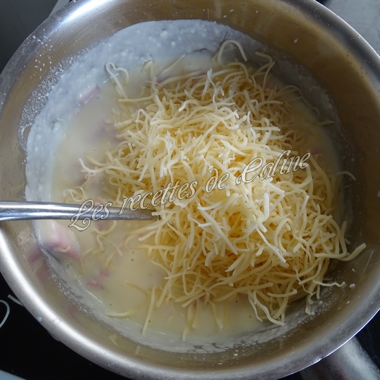 Gratin de chou-fleur, pommes de terre, fromage et jambon16