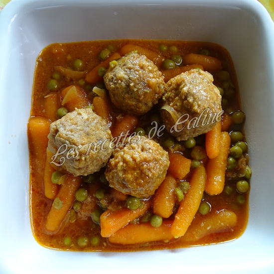 Boulettes de bœuf aux petits poiscarottes23