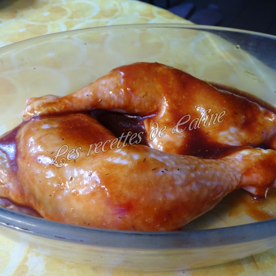 Cuisses de poulet marinées et rôties11