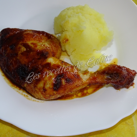 Cuisses de poulet marinées et rôties16