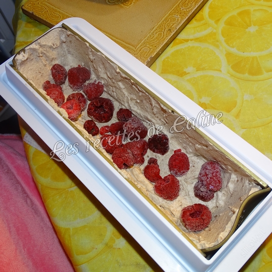 Bûche au chocolat et framboises10