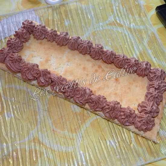 Bûche au chocolat façon mille-feuille21