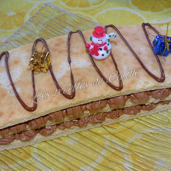 Bûche au chocolat façon mille-feuille27