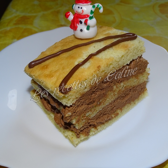 Bûche au chocolat façon mille-feuille31