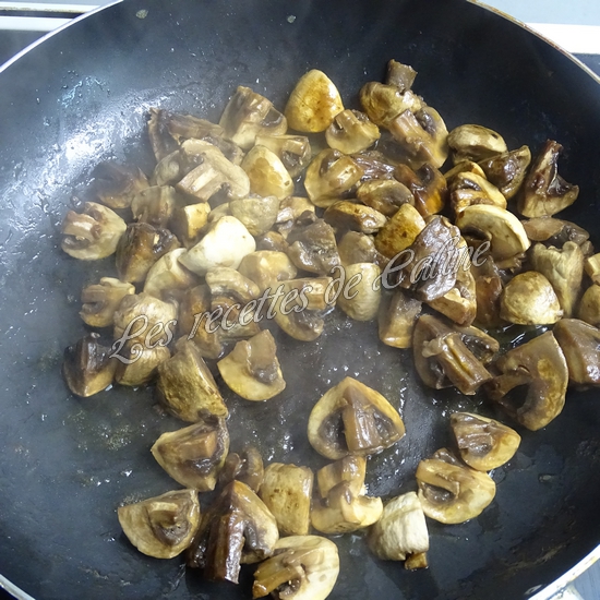 Mijotés de champignons au jus de viande et jambon sec10