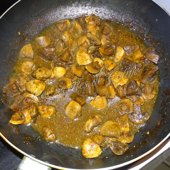 Mijotés de champignons au jus de viande et jambon sec15